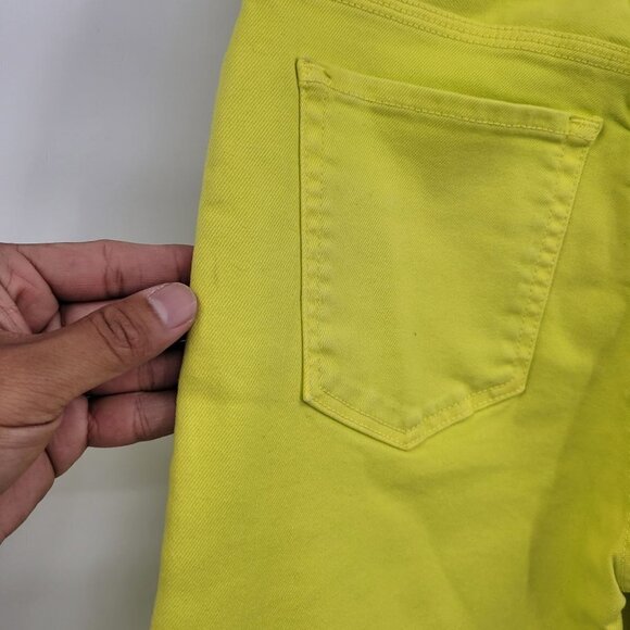 BLDWN Vintage Straight Leg Jeans High-Rise Slim Fit Ankle Denim 27 Women Yellow - Picture 8 of 16